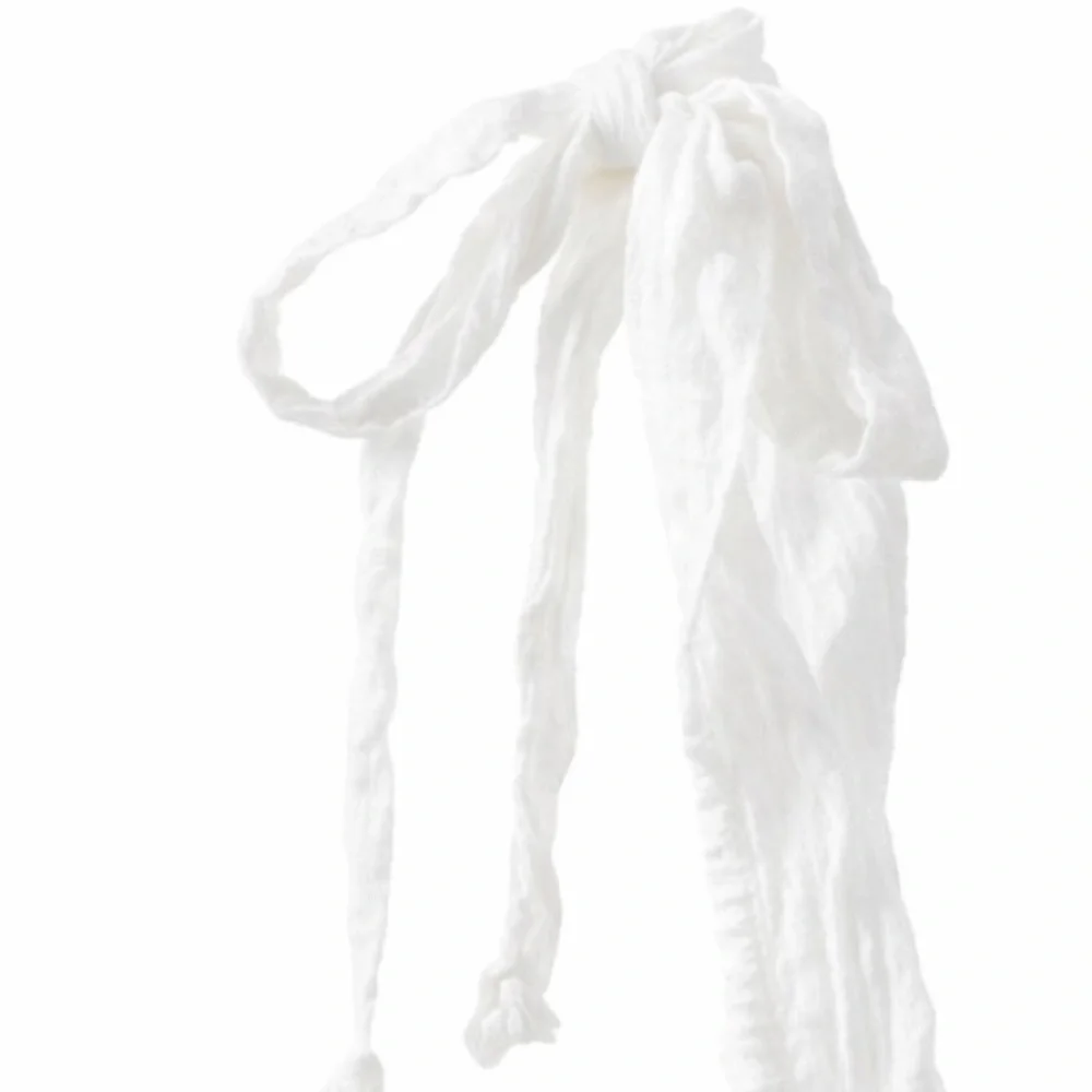 White Ruffled Crop Top - Picture 4 of 5